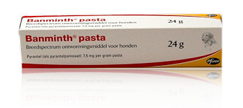 Banminth pasta voor honden